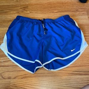 Royal blue running Nike shorts